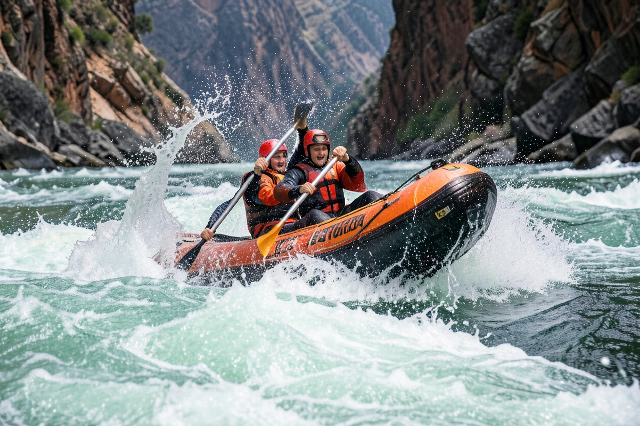 Rafting dans les gorges du Verdon